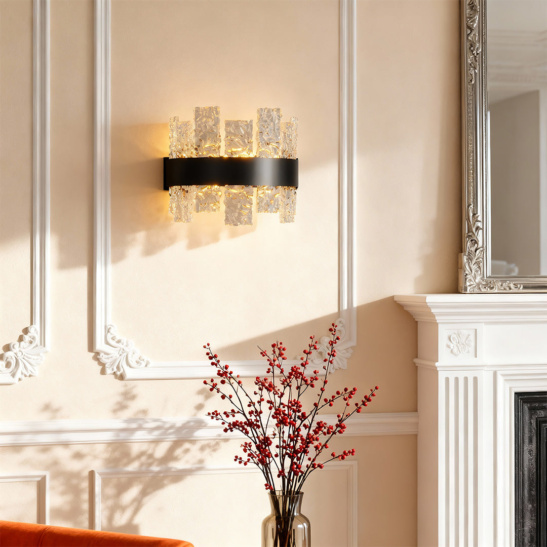 Modern Glass Wall Lights Solid Copper Minimalist Lamp