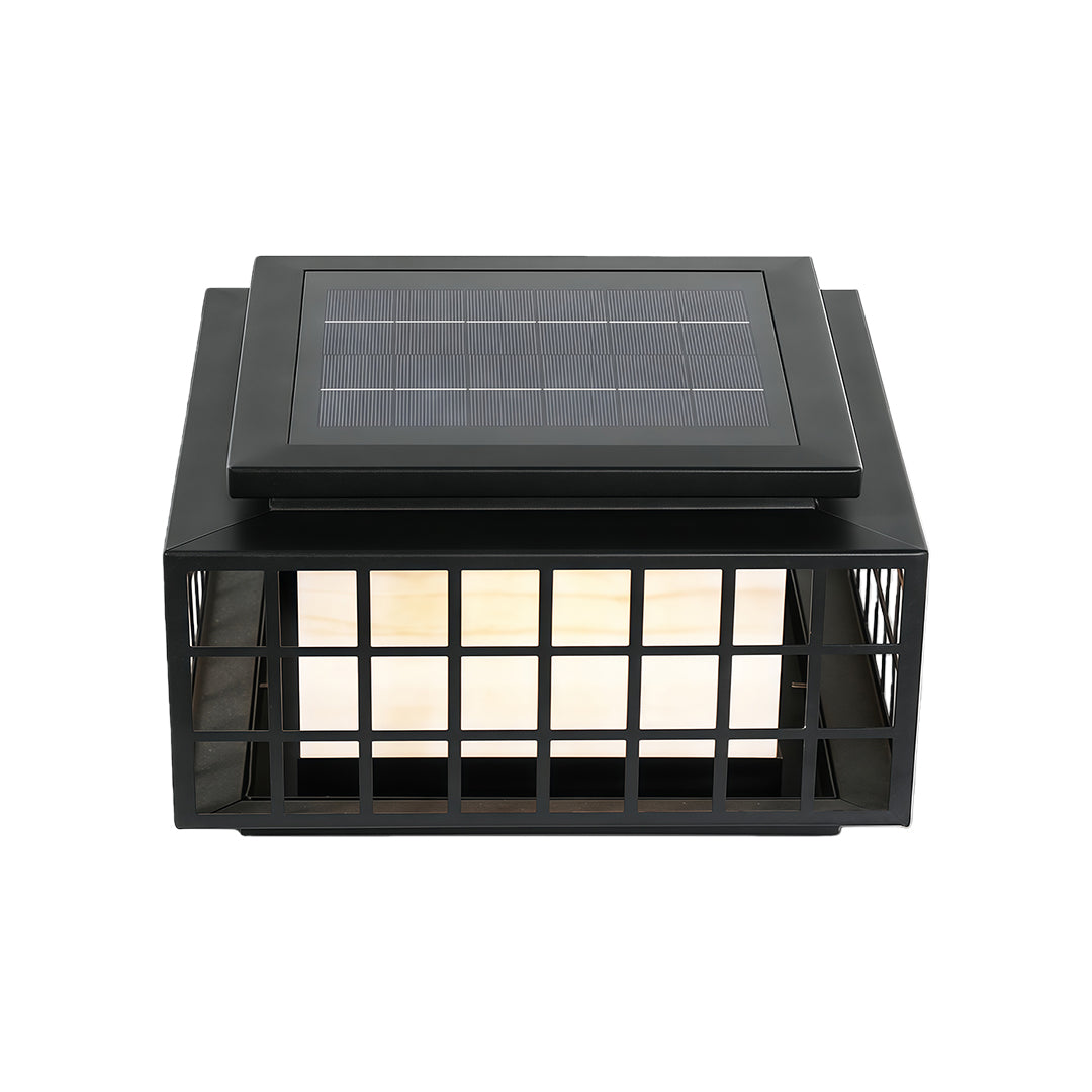 Modern Gate Pillar Lights Outdoor Waterproof Metal Lamp