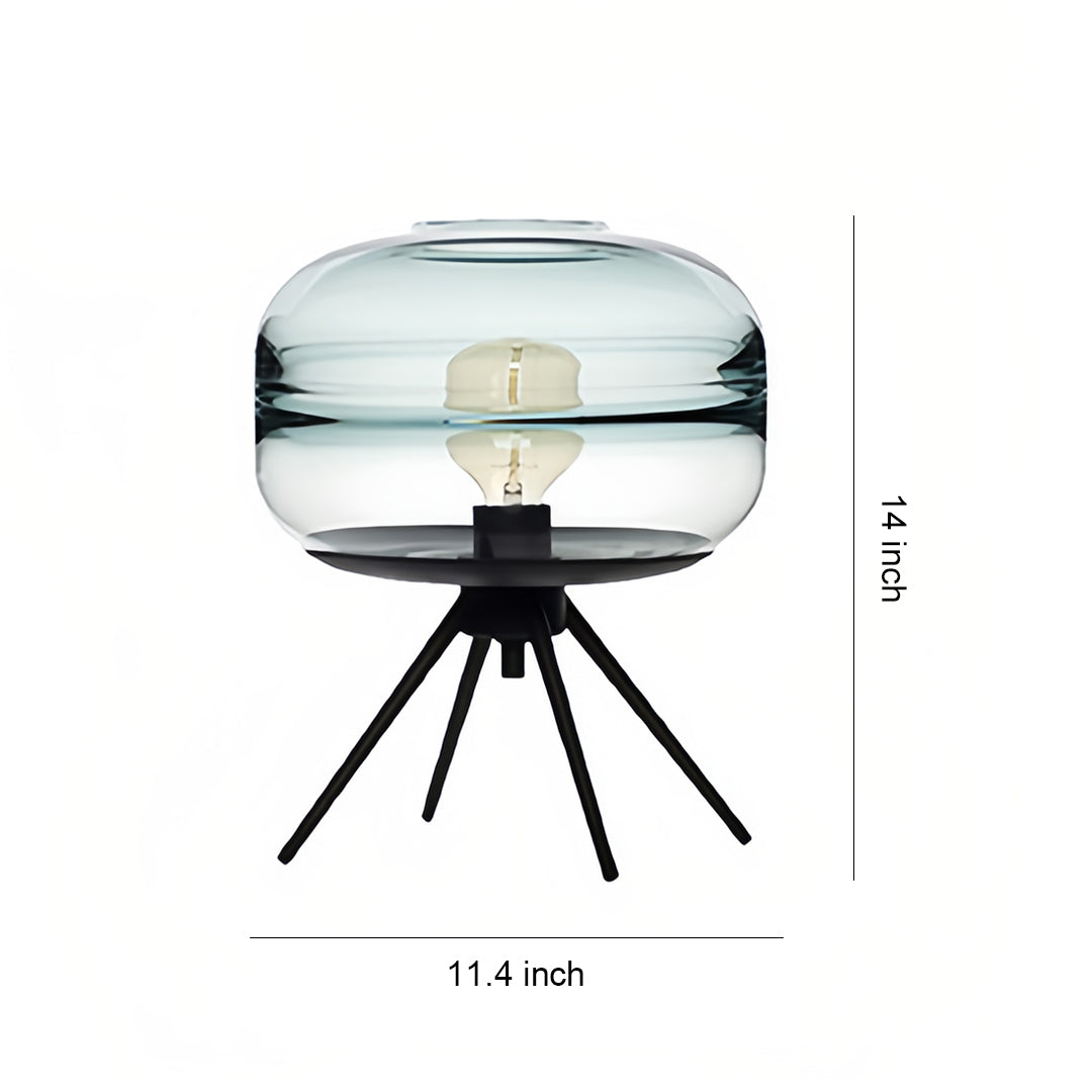 Glass Small Table Lamp Modern Nordic Four Legged Accent Lamp