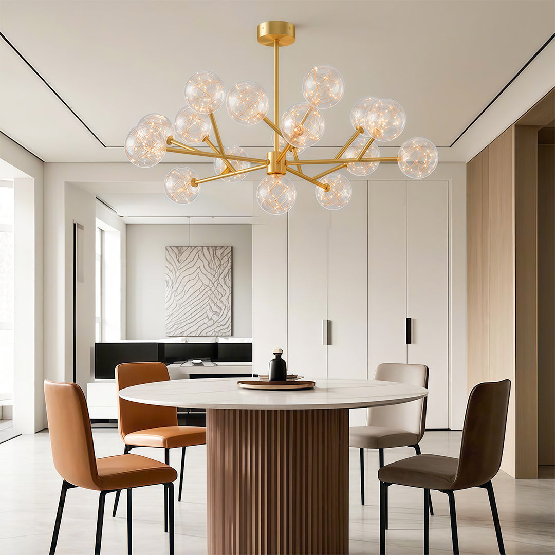 Modern Glass Globe Chandelier Full Sky Star Ceiling Light