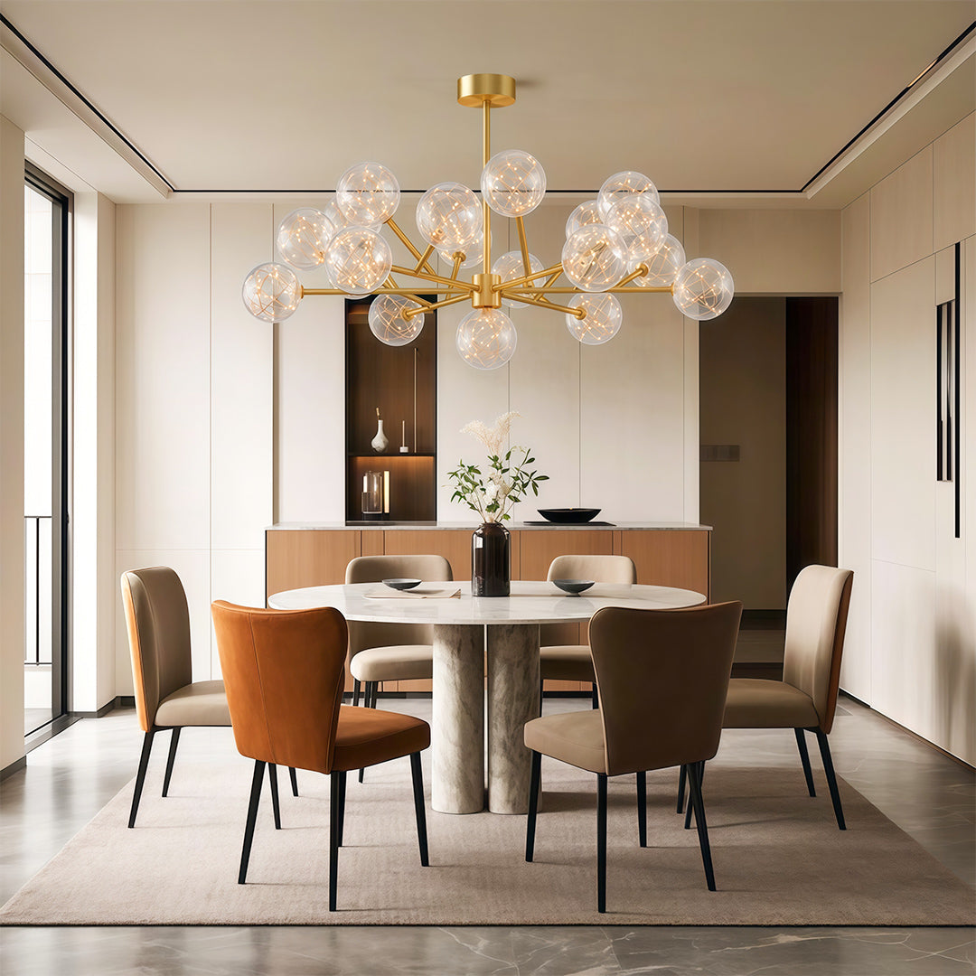 Modern Glass Globe Chandelier Full Sky Star Ceiling Light