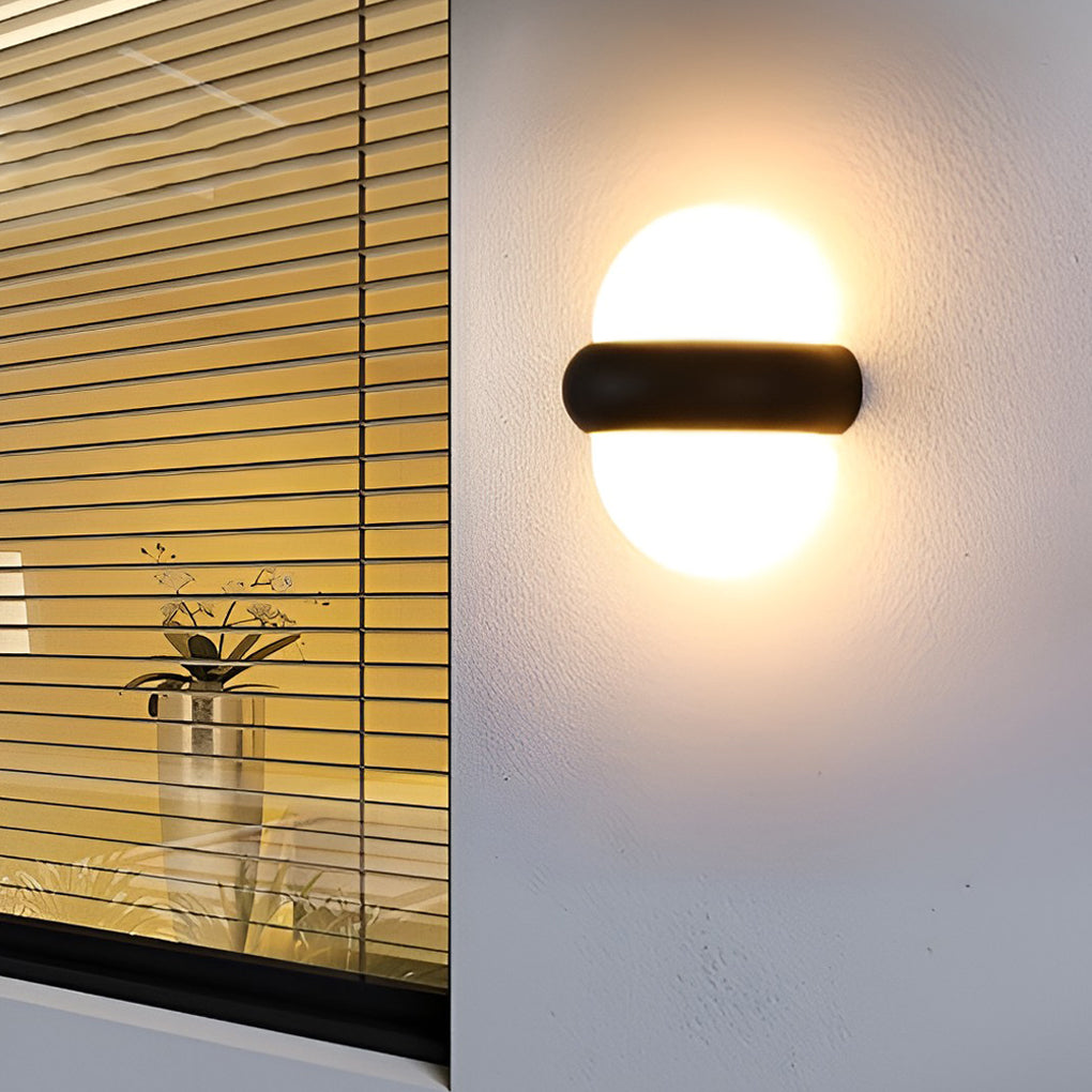 Modern Globe Wall Sconce Up-Down Emitting LED Light