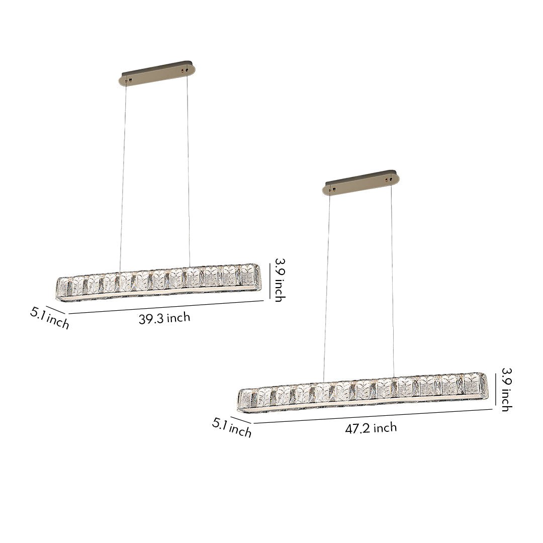 Modern Gold Pendant Light Minimalist Luxury Linear Ceiling Lights