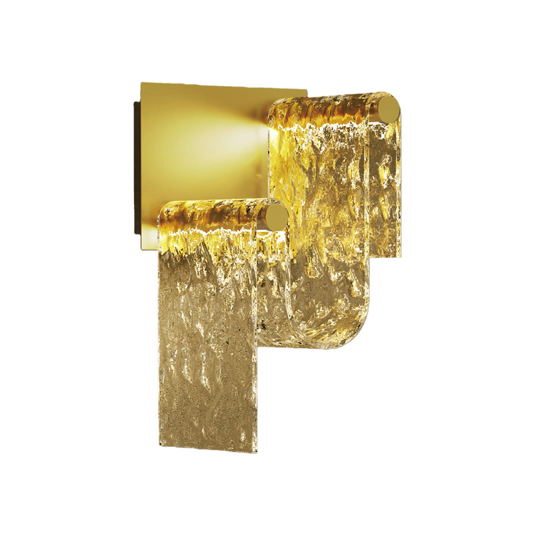 Gold Wall Lights Italian Luxury Simple Creative Metal LED Glass Lamp