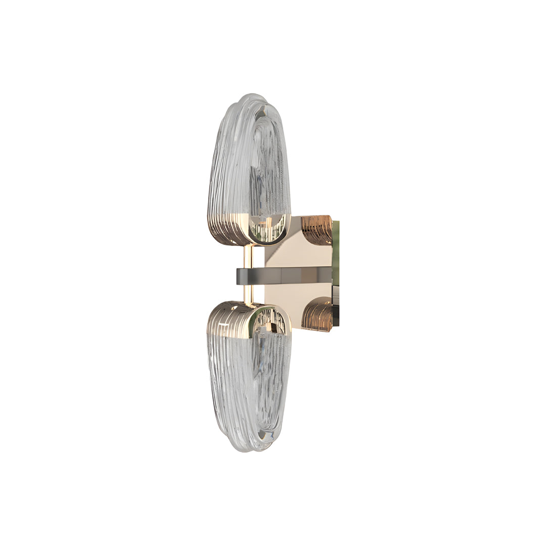 Gold Wall Light Simple LED White Acrylic Symmetry Lamp
