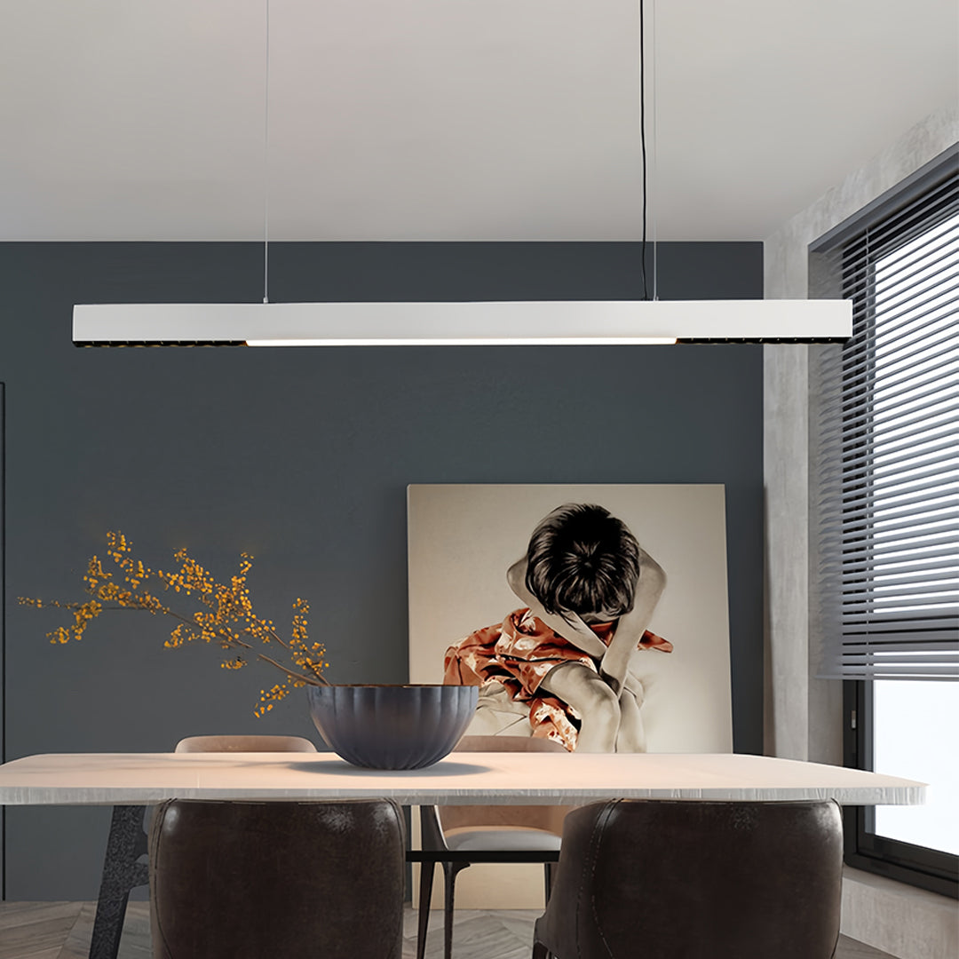 Linear Light Pendant Modern Minimalist Grille Long Pendant Light