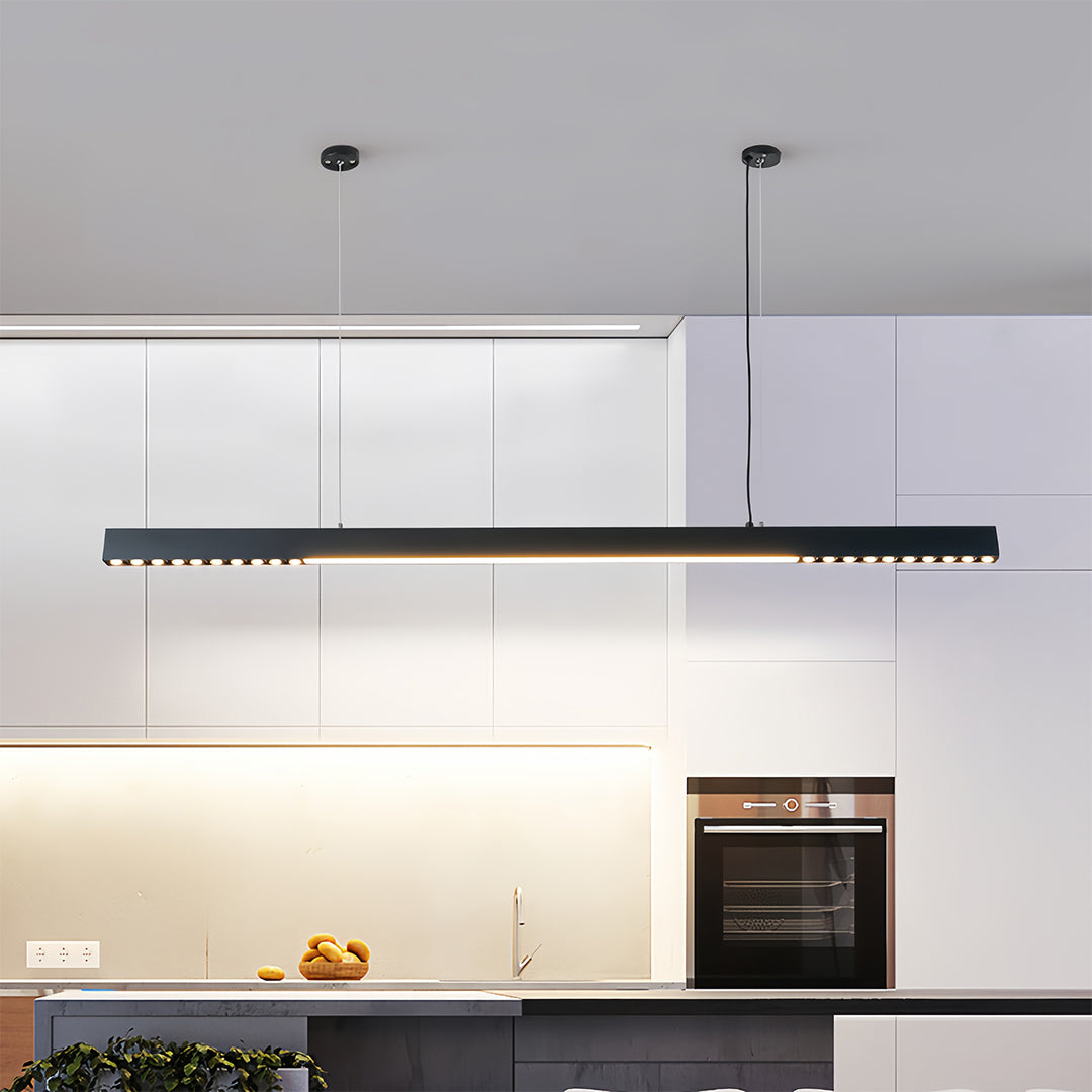 Linear Light Pendant Modern Minimalist Grille Long Pendant Light