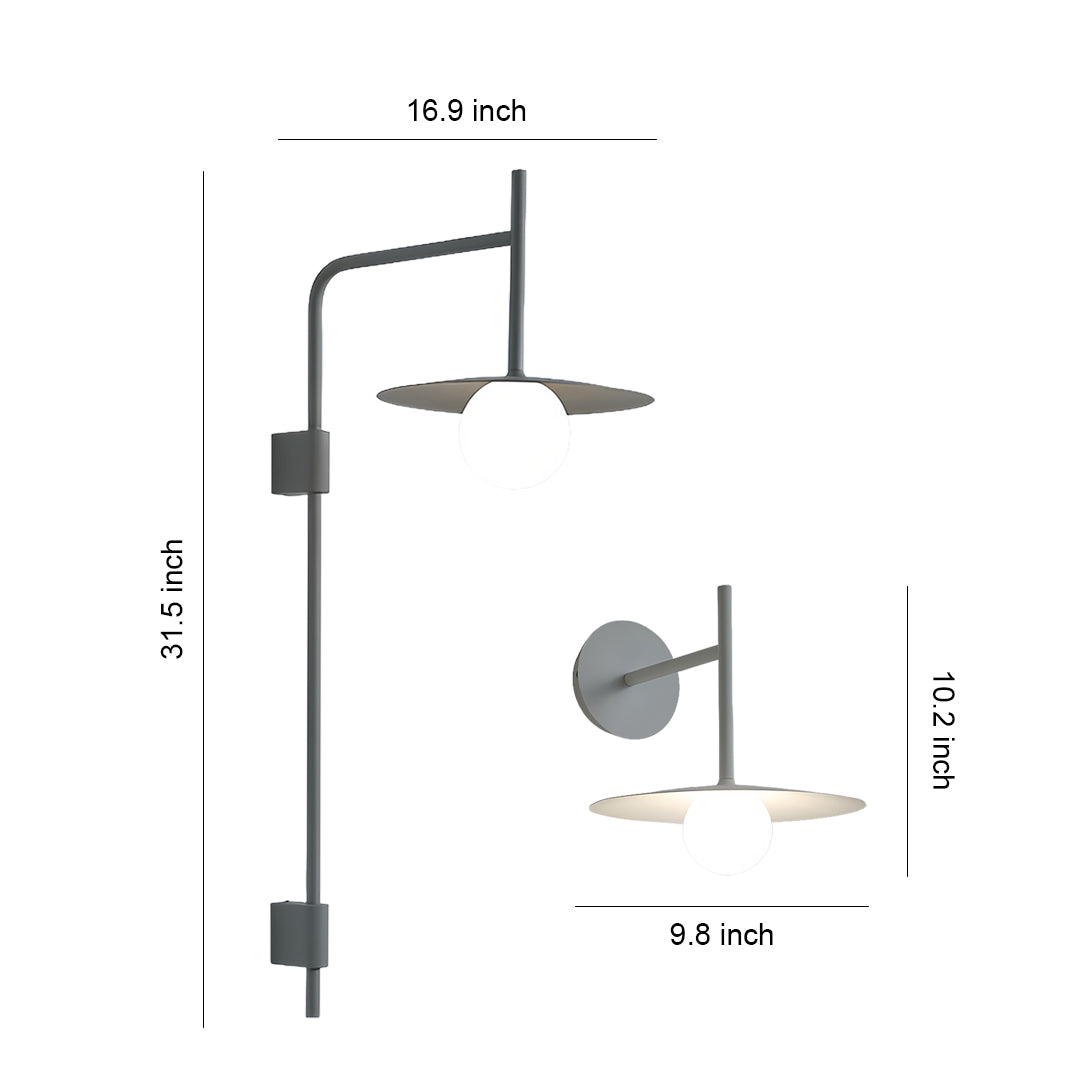 LED Light Wall Lamp Long Arm Reading Modern Industrial Wall Sconce