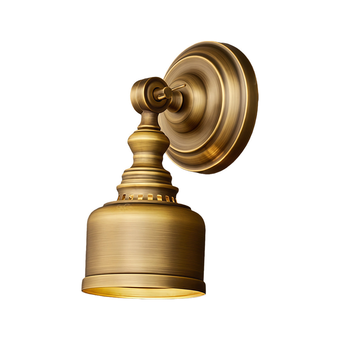 LED Wall Light Lamp American Retro Solid Brass Lamp