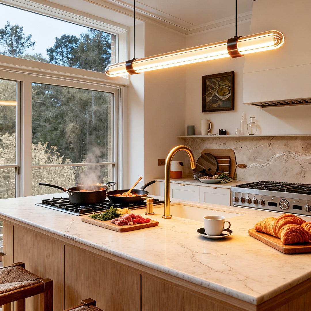 Modern Linear Suspension Lighting Italian Luxury Ceiling Light