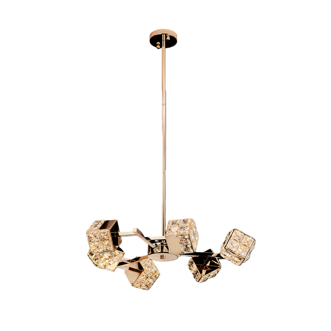Luxury Chandeliers Crystal Modern Cube Ceiling Light