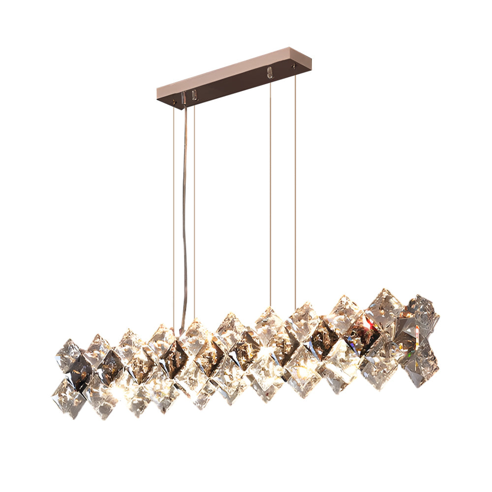 Modern Luxury Crystal Room Dining Chandeliers Metal Ceiling Light