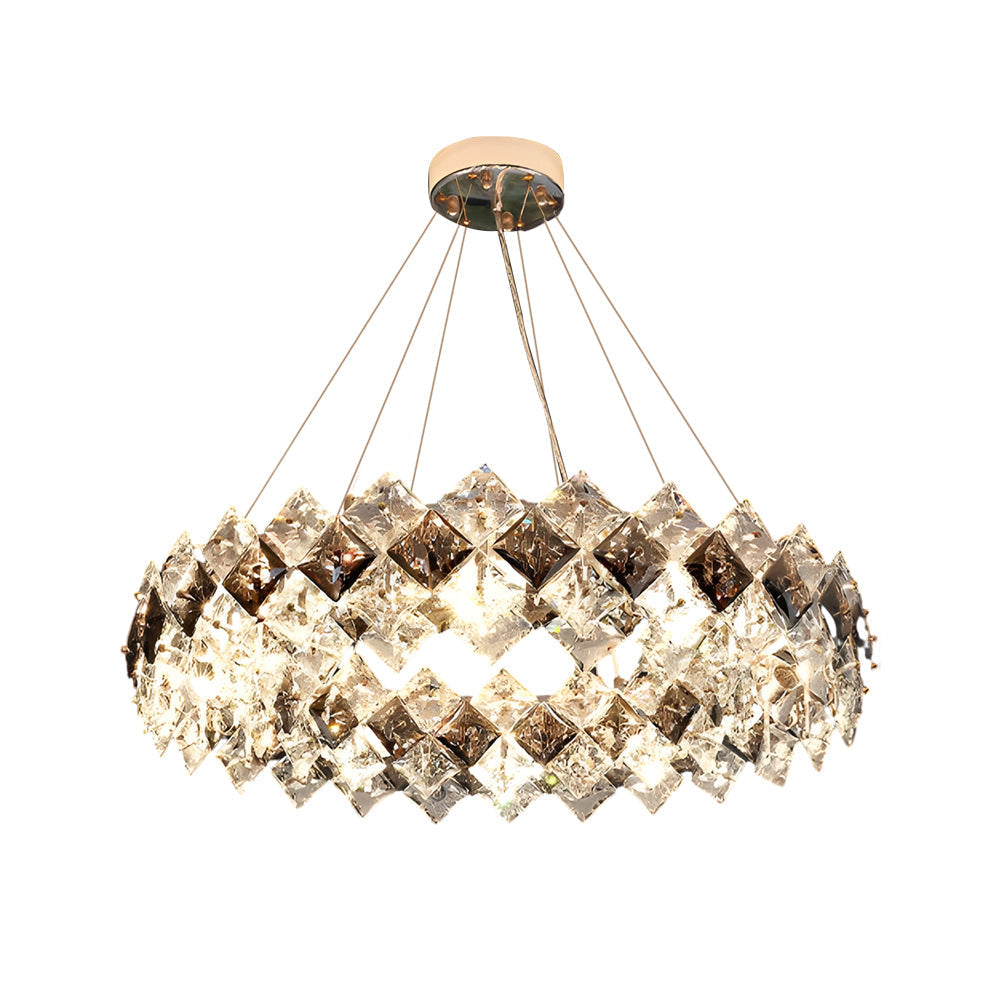 Modern Luxury Crystal Room Dining Chandeliers Metal Ceiling Light