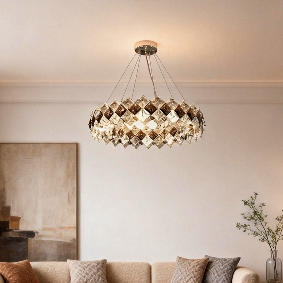 Modern Luxury Crystal Room Dining Chandeliers Metal Ceiling Light