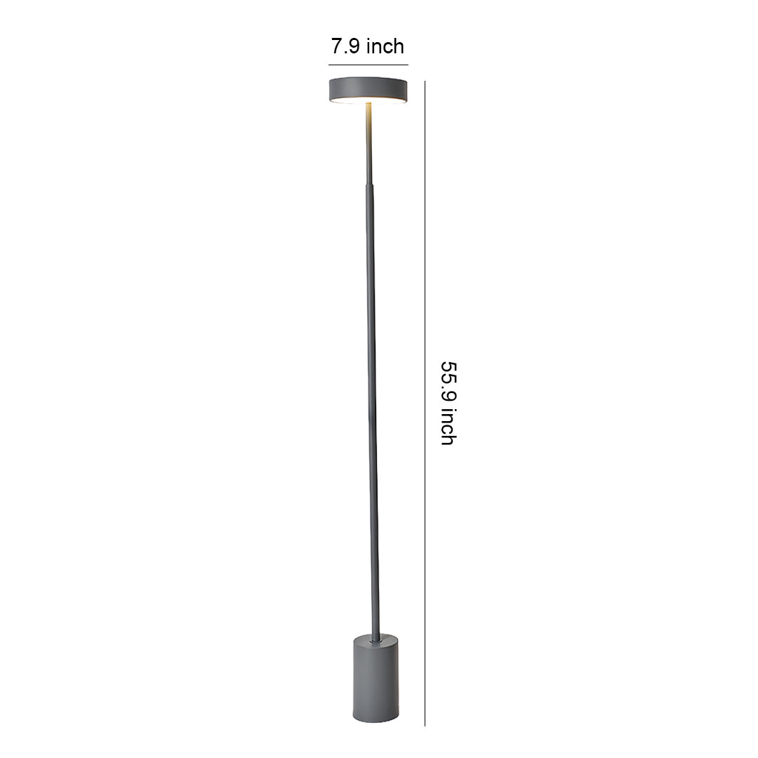 Petite Floor Lamp Modern Dimmable Contemporary Reading Pole Lamps