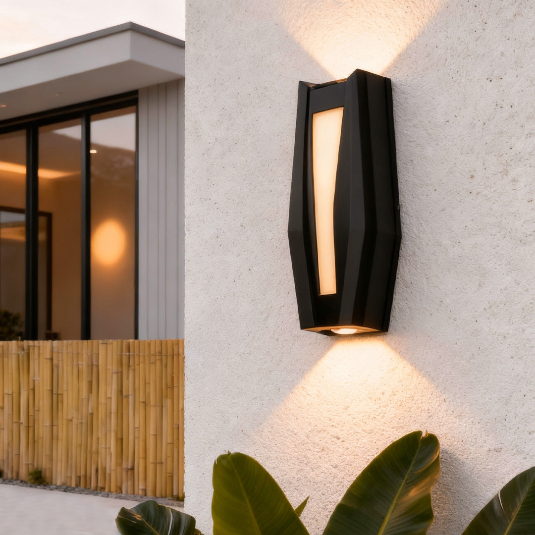 Up Down Outdoor Wall Light Geometric Minimalist Lamp