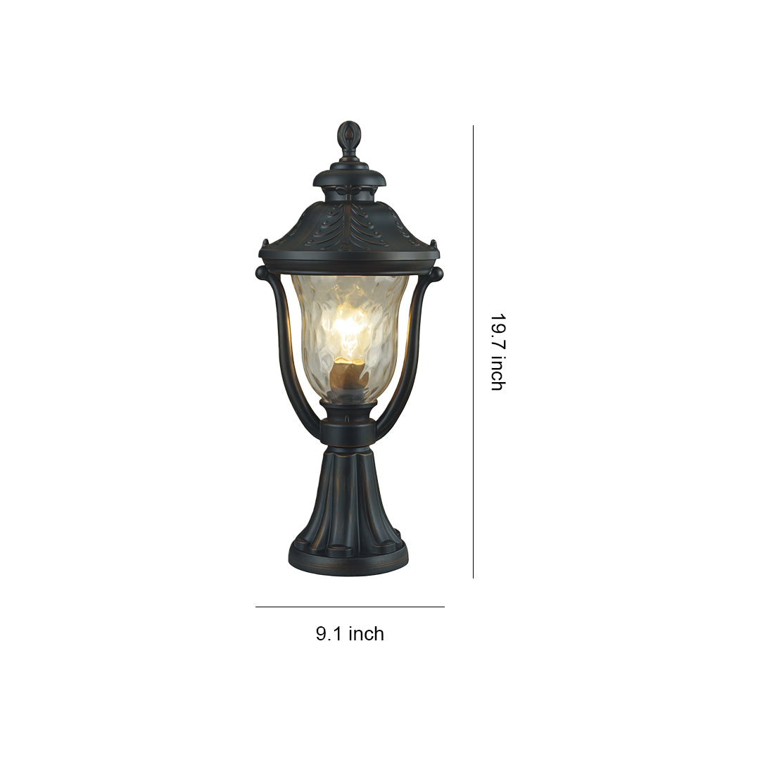 Modern Post Lights Waterproof Garden Coffee Aluminum Column Head Lamp