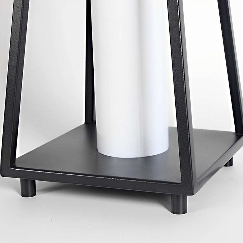 Modern Portable Outdoor Lantern Waterproof LED Black Modern Light