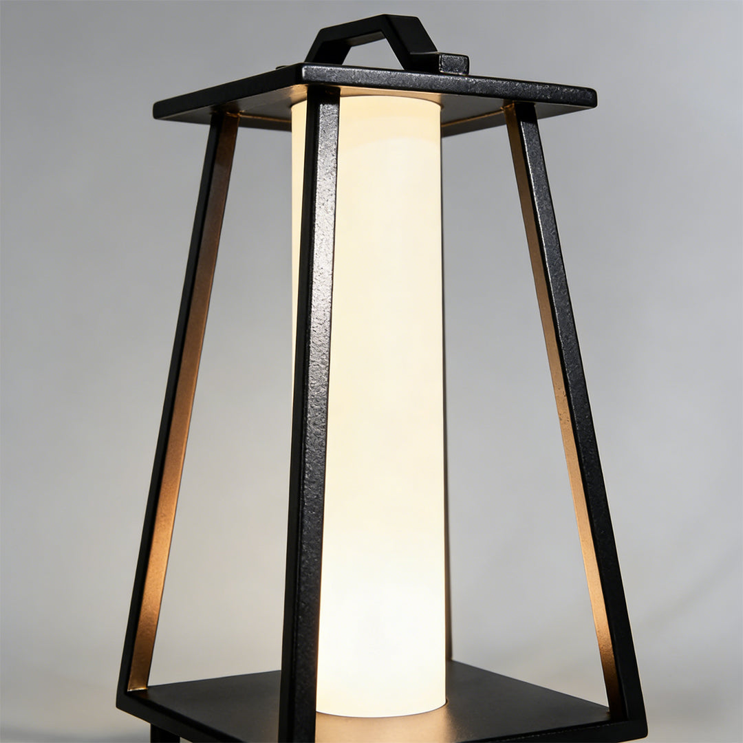Modern Portable Outdoor Lantern Waterproof LED Black Modern Light