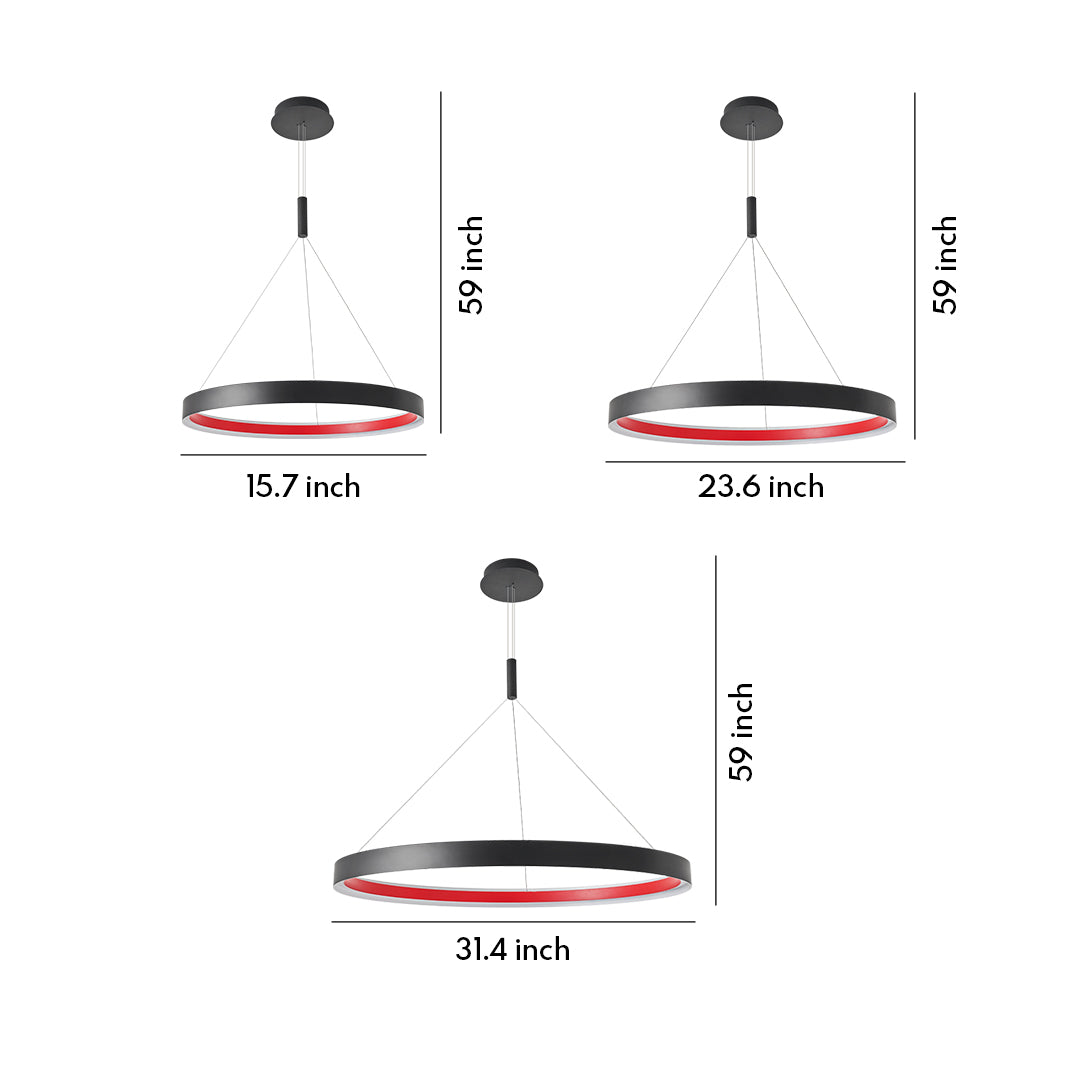 Modern Ring Chandelier Minimalist Creative Ceiling Light