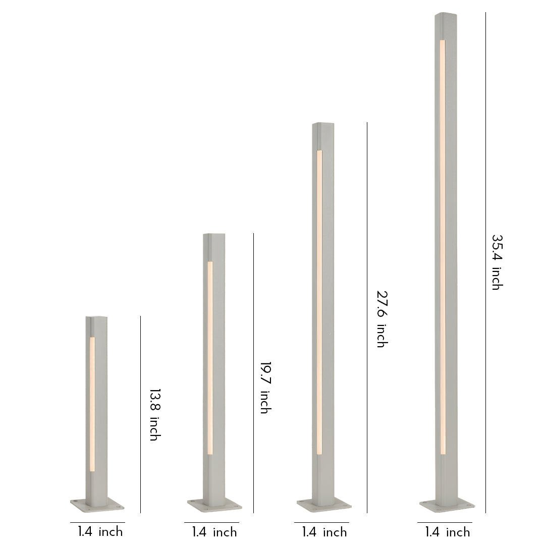 LED Bollard Light Fixtures Outdoor Waterproof Courtyard Light