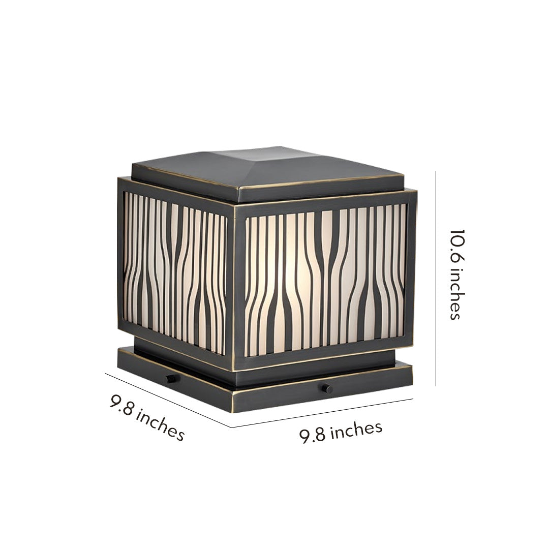 Modern Solar Pillar Lights Outdoor Waterproof Minimalist Light