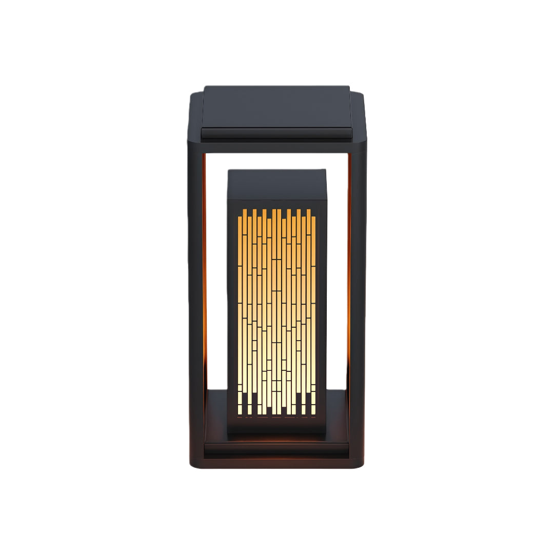 Square Outdoor Lantern Waterproof Geometric Post Light