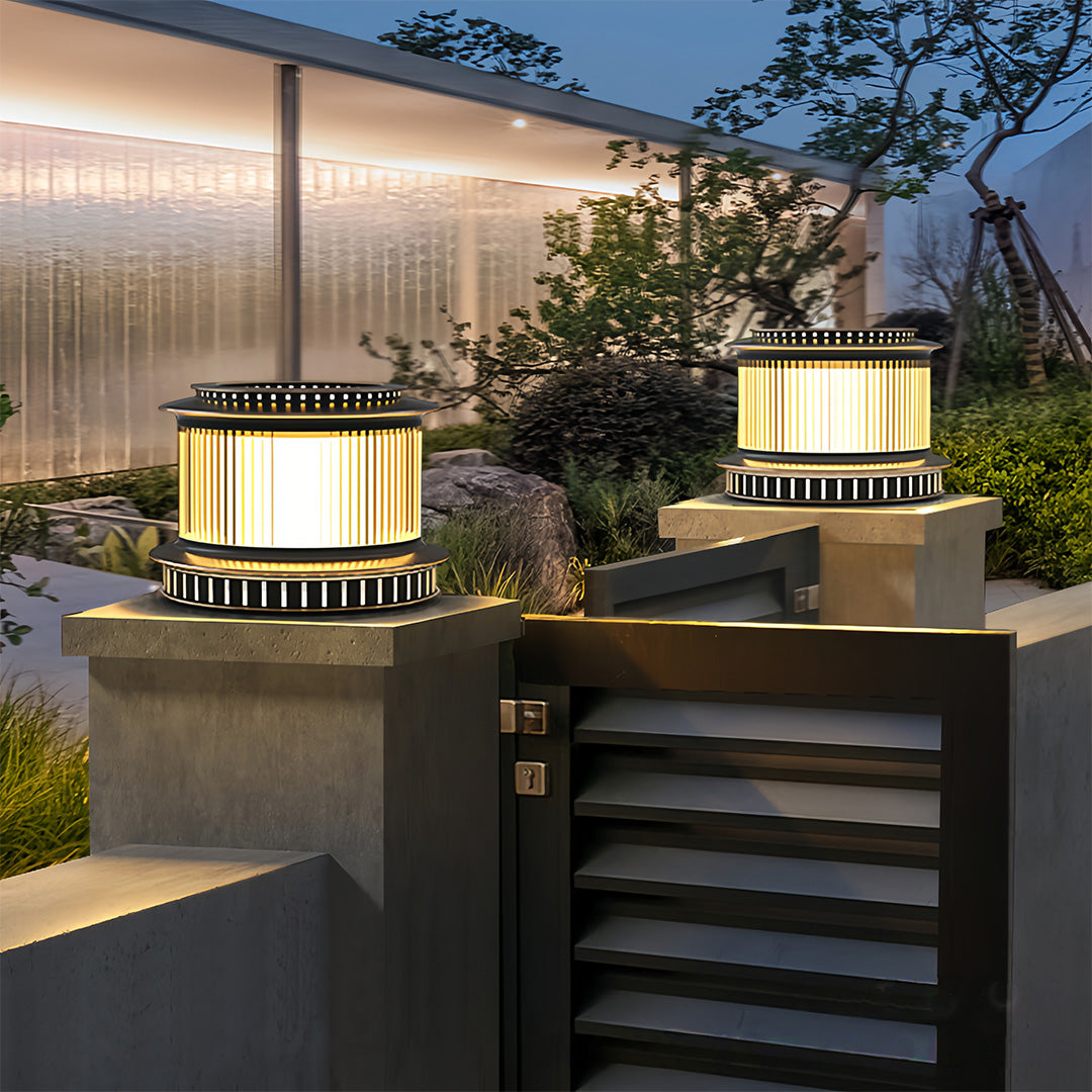 Stainless Steel Pillar Lights Modern Minimalist LED Light