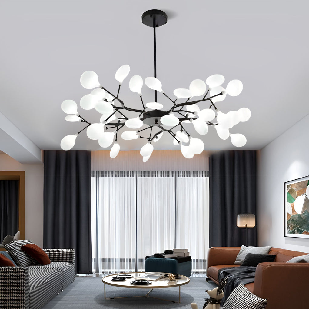 Modern Tree Branch Chandelier Metal Acrylic Ceiling Light