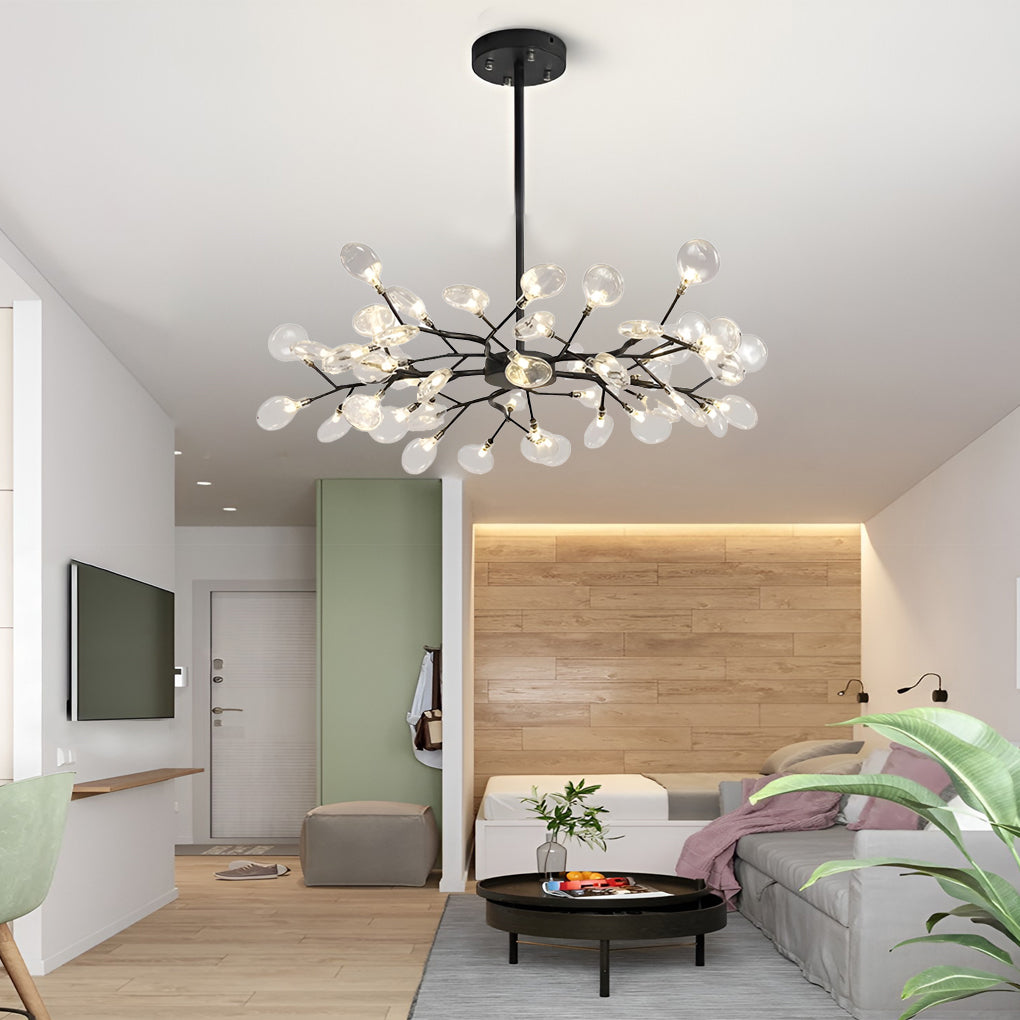 Modern Tree Branch Chandelier Metal Acrylic Ceiling Light