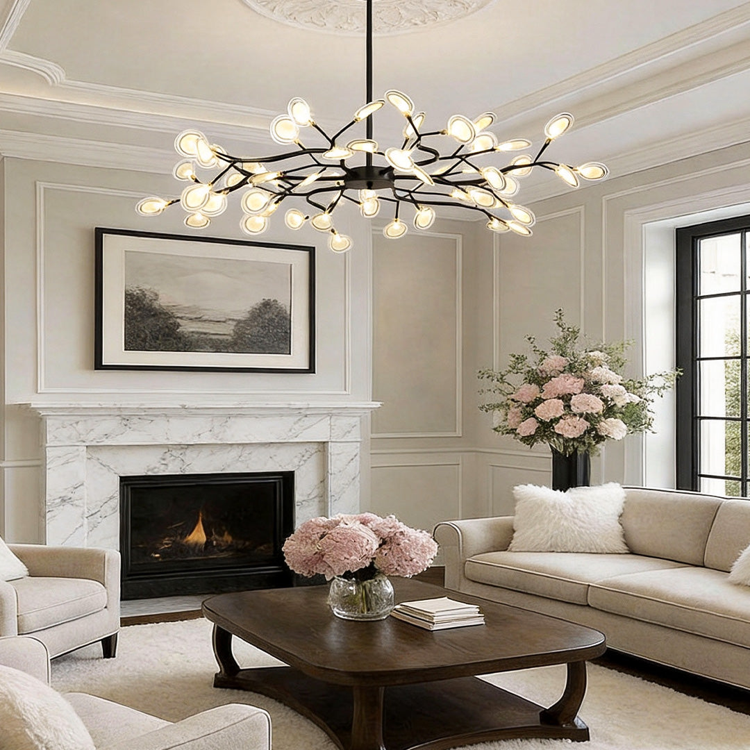 Modern Tree Branch Chandelier Metal Acrylic Ceiling Light