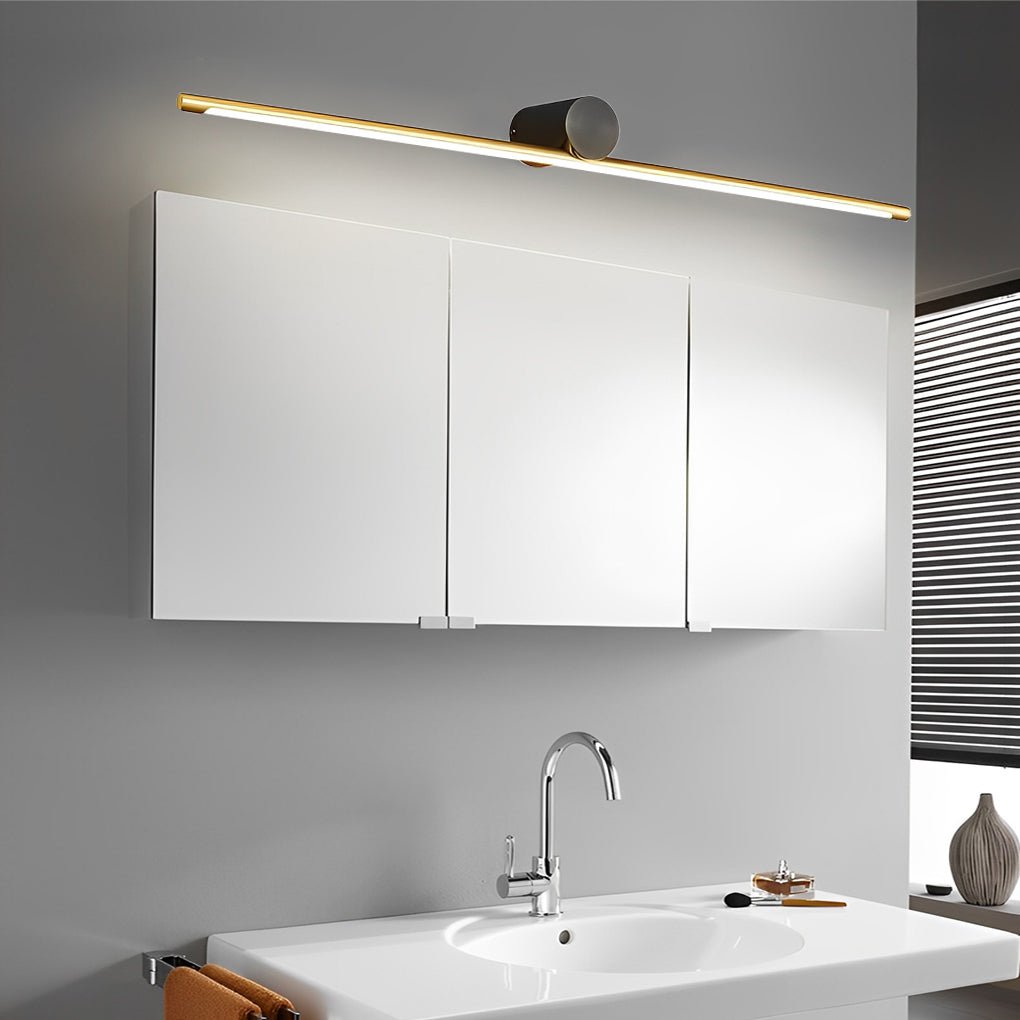 [Open-Box] Modern Two-Tone Bathroom Vanity Light with Cylinder Fixture and Linear Bar