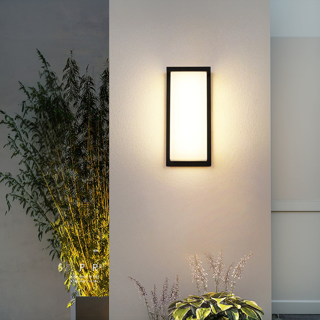 LED Rectangular Outdoor Sconce Waterproof Die-Cast Aluminum