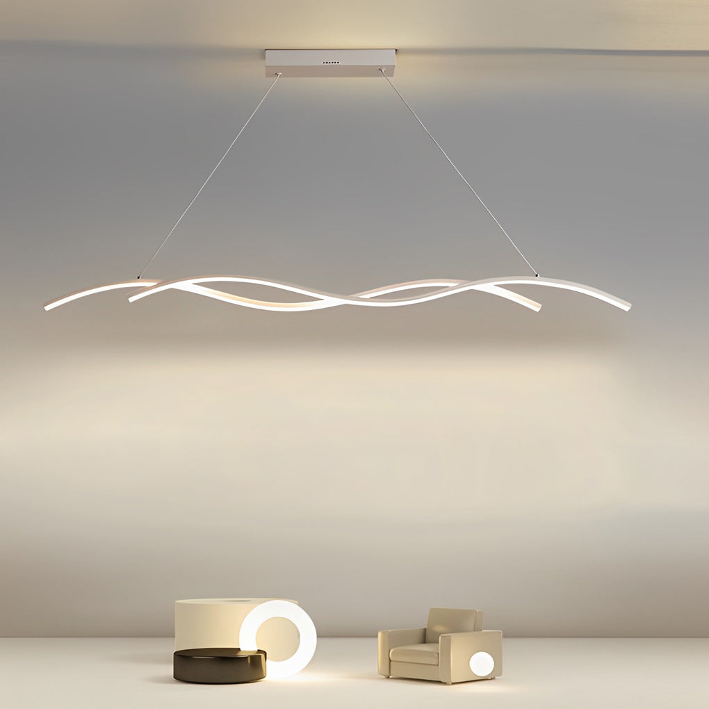 Modern Wave LED Pendant Light Creative Ceiling Light