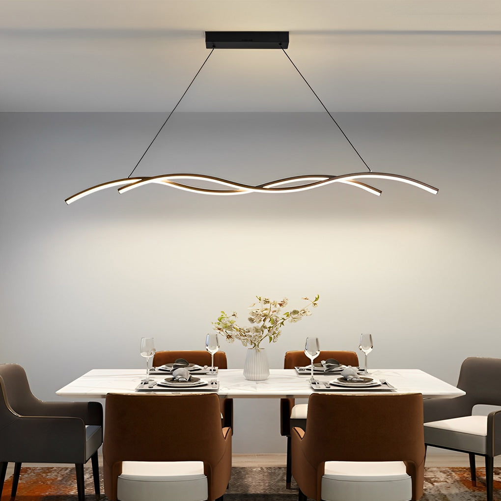 Modern Wave LED Pendant Light Creative Ceiling Light
