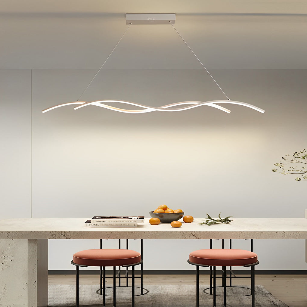 Modern Wave LED Pendant Light Creative Ceiling Light