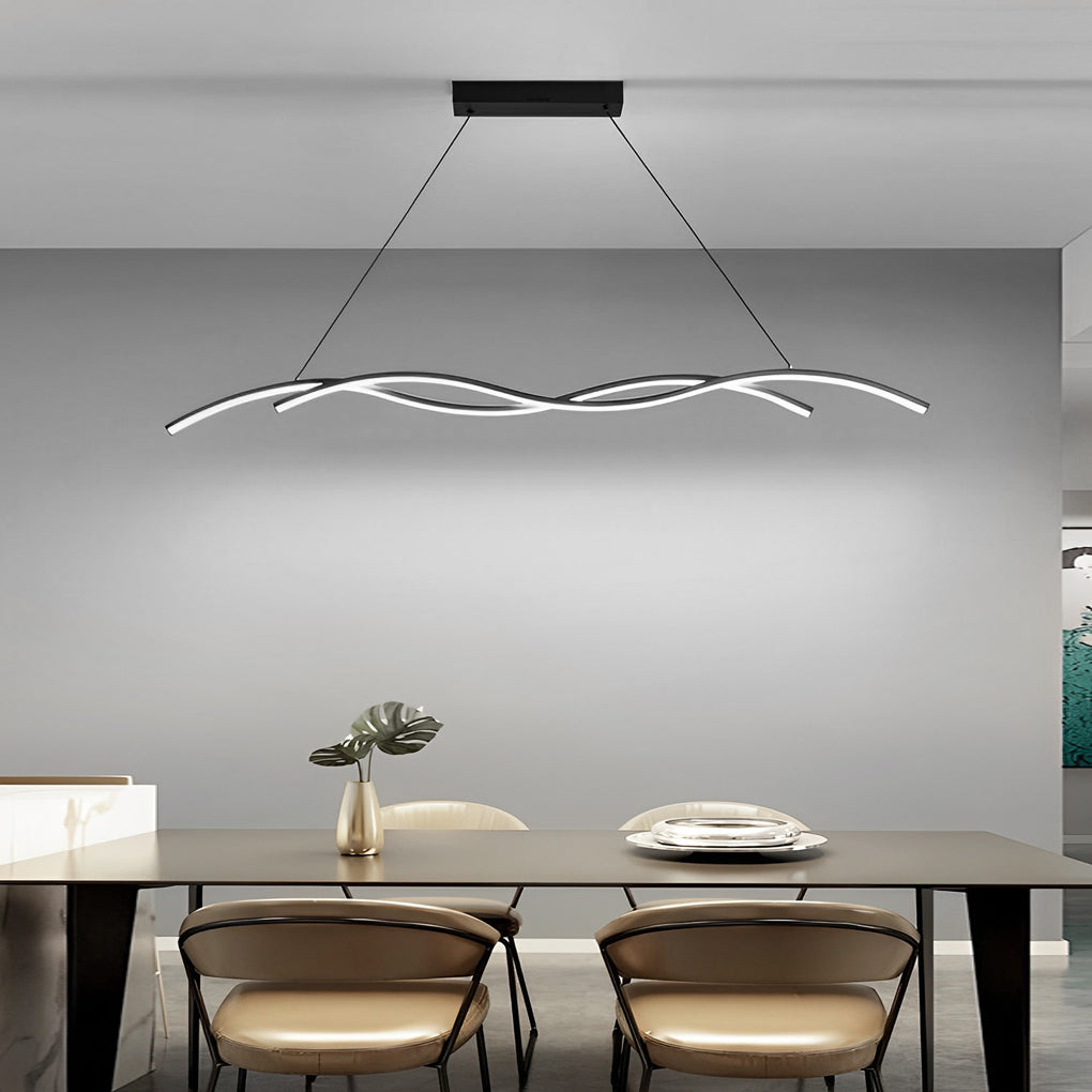 Modern Wave LED Pendant Light Creative Ceiling Light