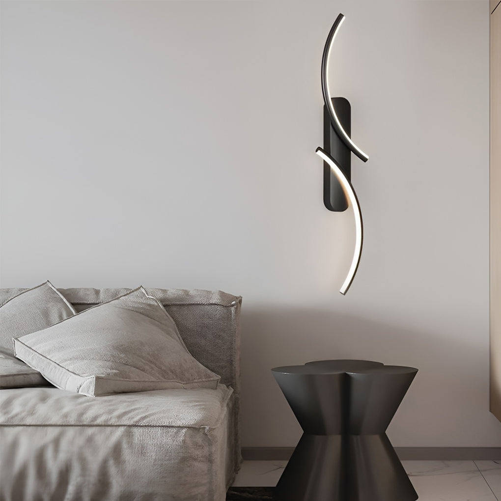 Modern Wave Wall Sconce Creative S-Shaped LED Light