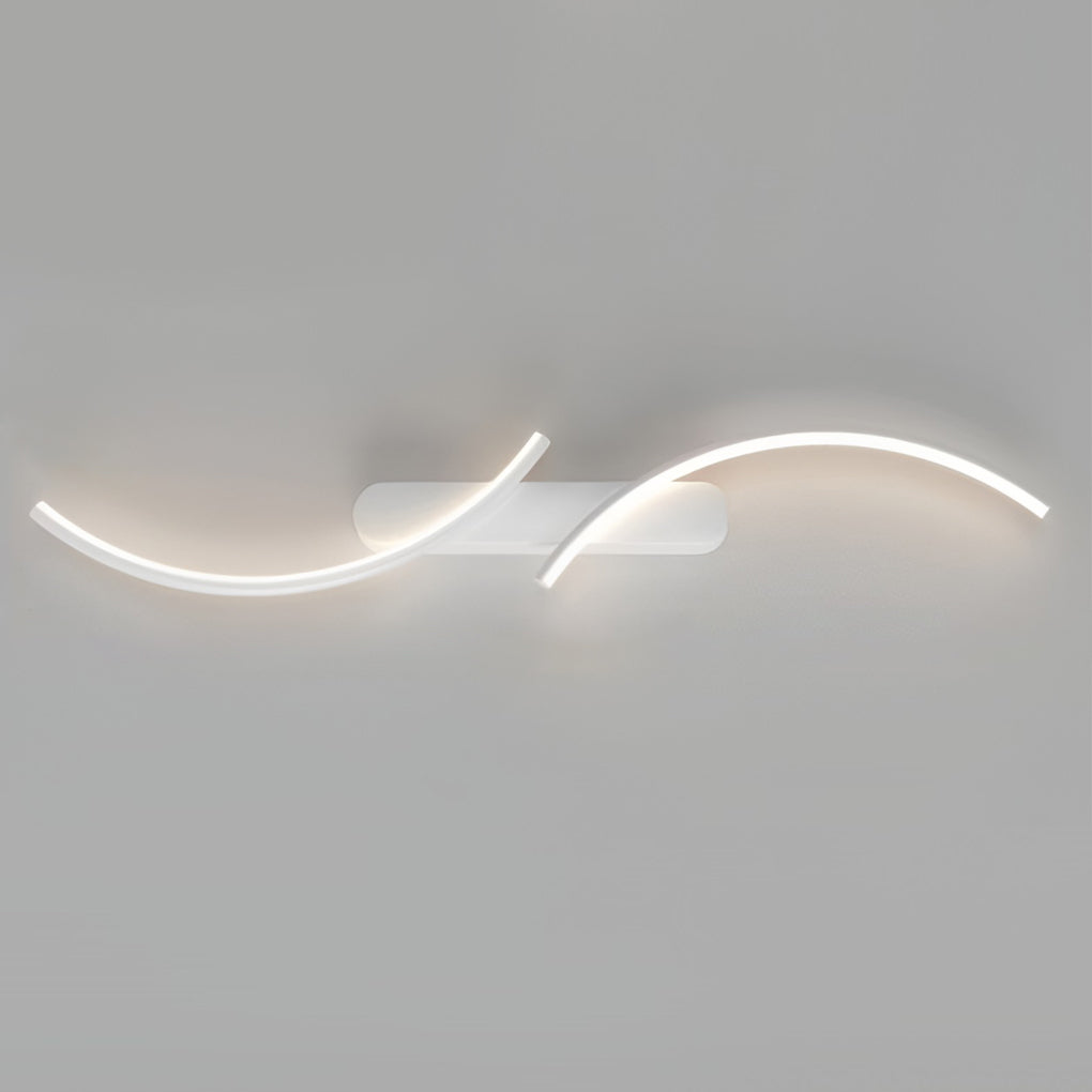 Modern Wave Wall Sconce Creative S-Shaped LED Light