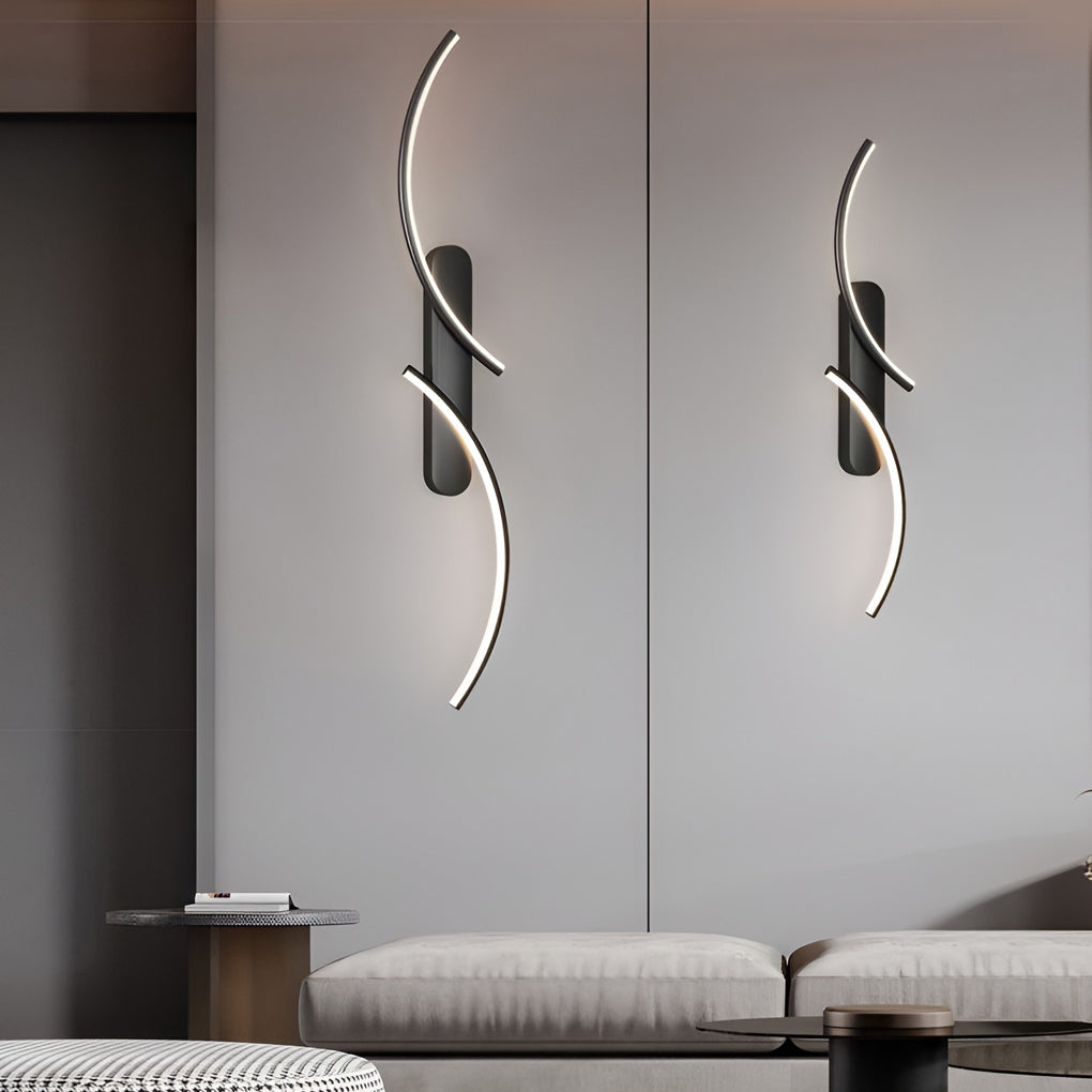 Modern Wave Wall Sconce Creative S-Shaped LED Light