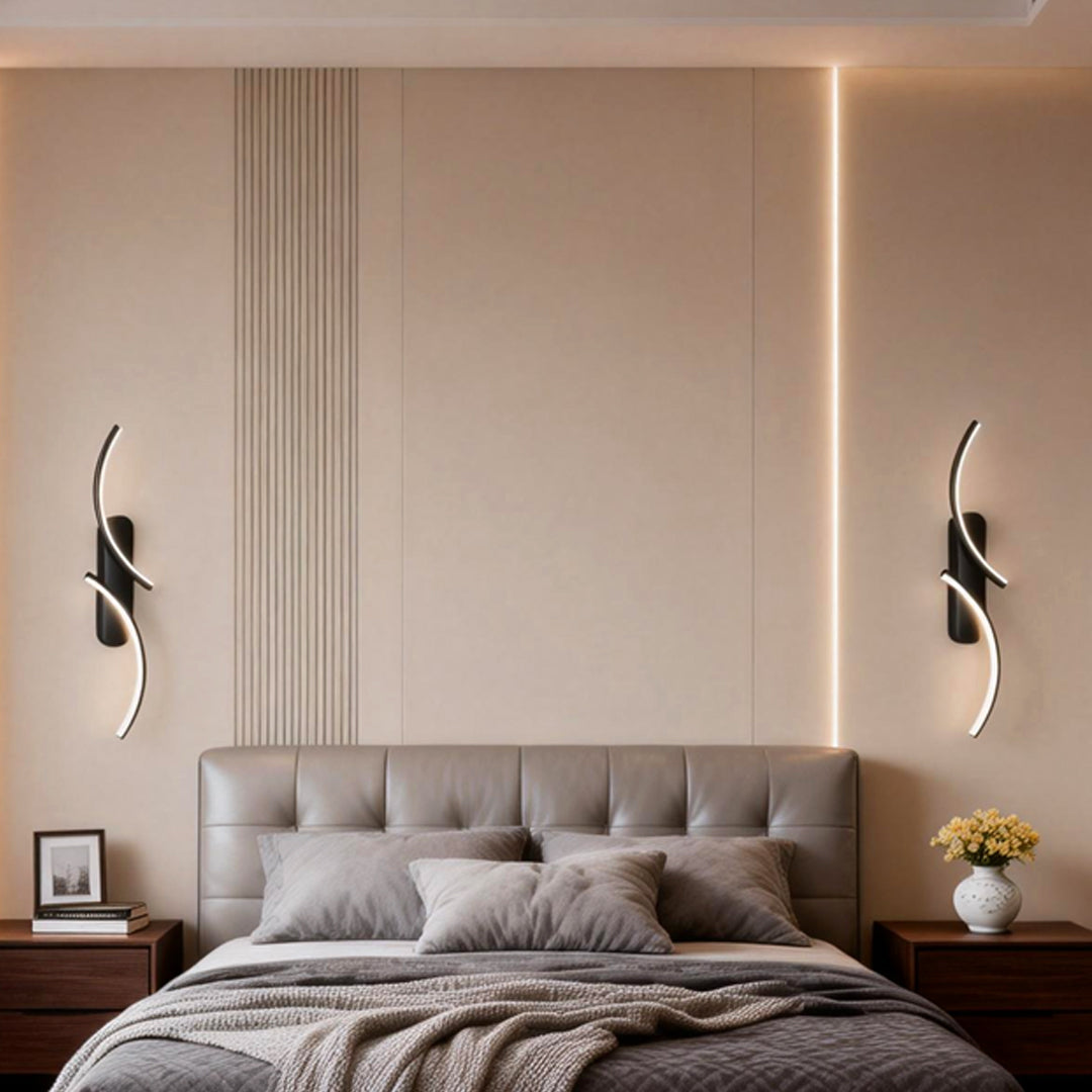 Modern Wave Wall Sconce Creative S-Shaped LED Light
