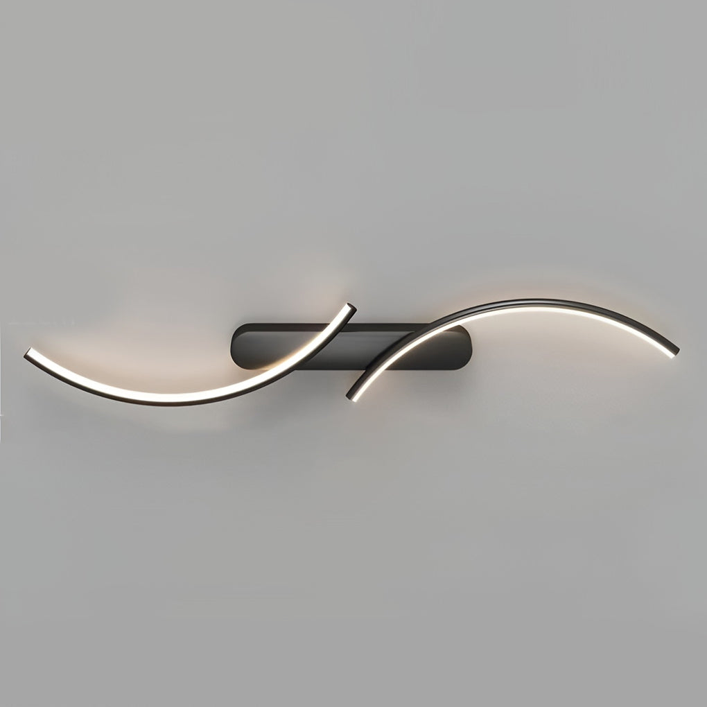 Modern Wave Wall Sconce Creative S-Shaped LED Light