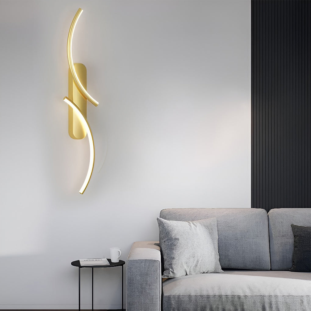 Modern Wave Wall Sconce Creative S-Shaped LED Light