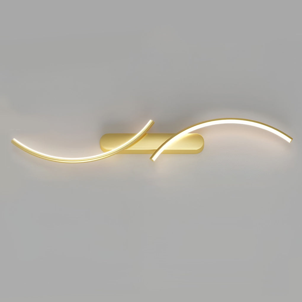 Modern Wave Wall Sconce Creative S-Shaped LED Light