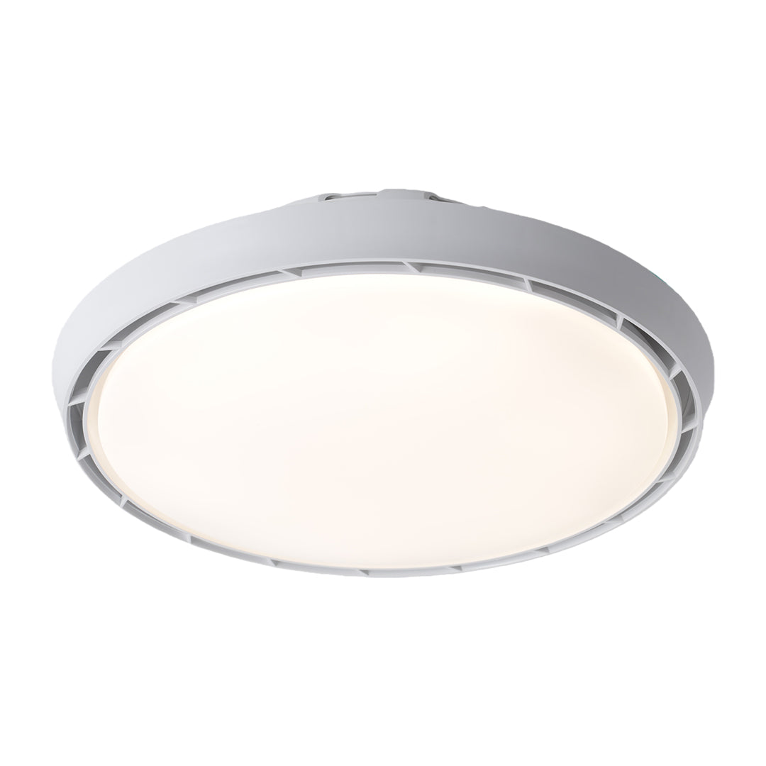 Ceiling Fan Modern with Light LED Simple Round Leafless Dimmable Lamp