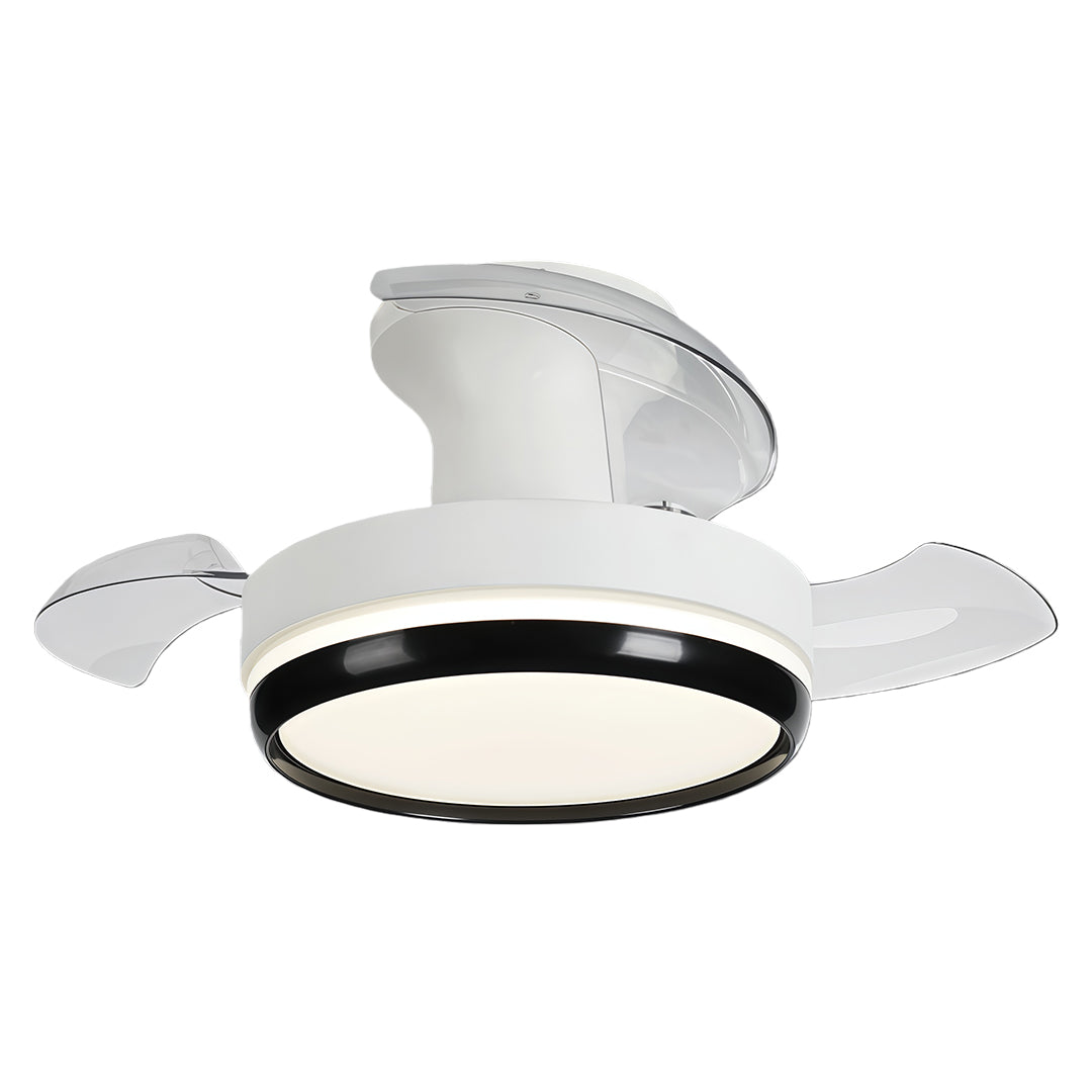Ceiling Fan with Remote Light Minimalist Dimming LED 3-Blade Fan Lamp