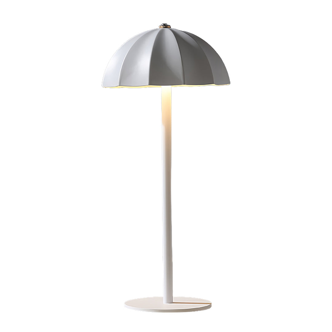 Iron Table Lamps Minimalist Mushroom Cordless Rechargeable Metal Lamp
