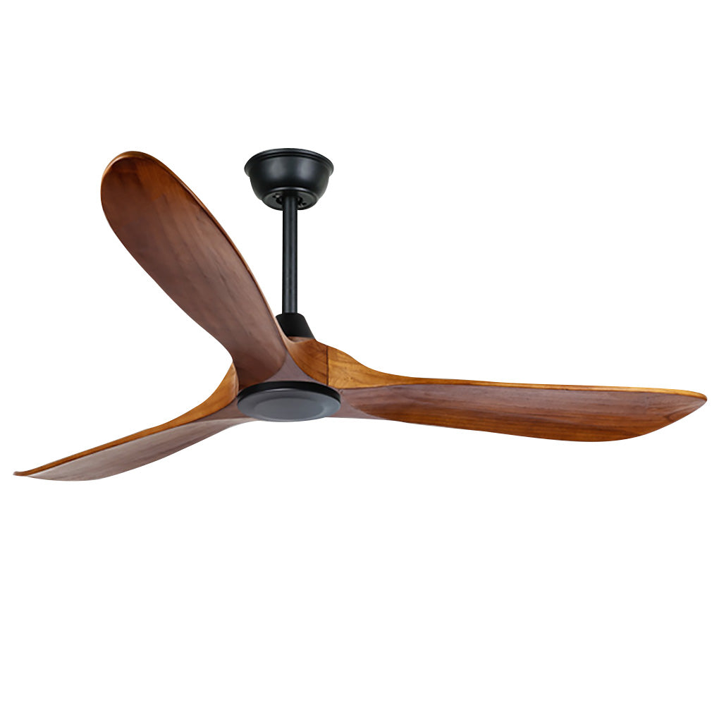 Modern Wood Ceiling Fan with Light Vintage Solid Wood Quiet Fan