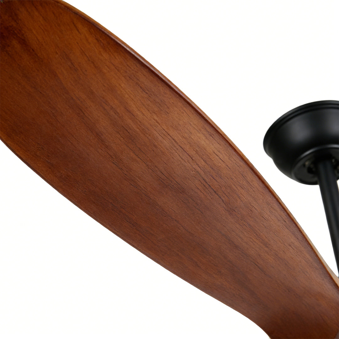 Modern Wood Ceiling Fan with Light Vintage Solid Wood Quiet Fan