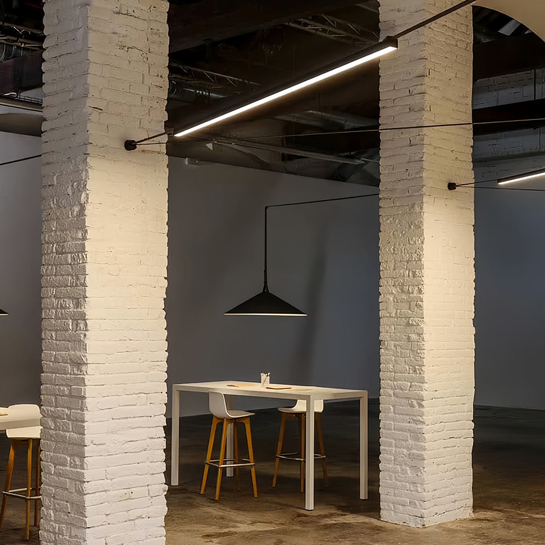 Long Pendant Light Fixture Nordic Minimalist Linear Ceiling Light